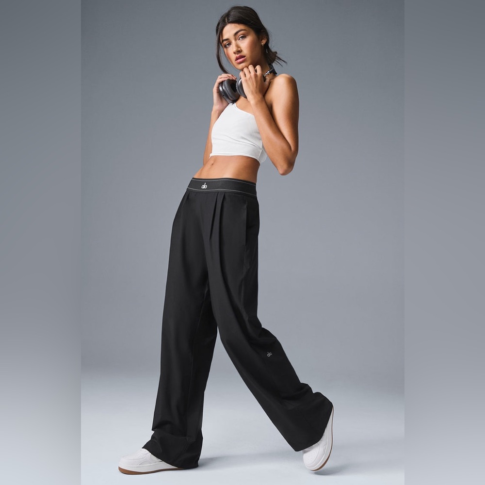 Alo Black Suit Up Trouser